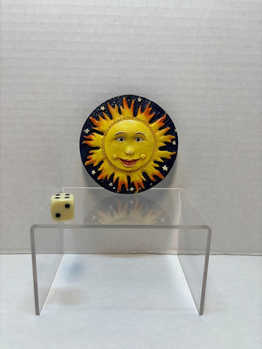 Vintage sun bas-relief collectible